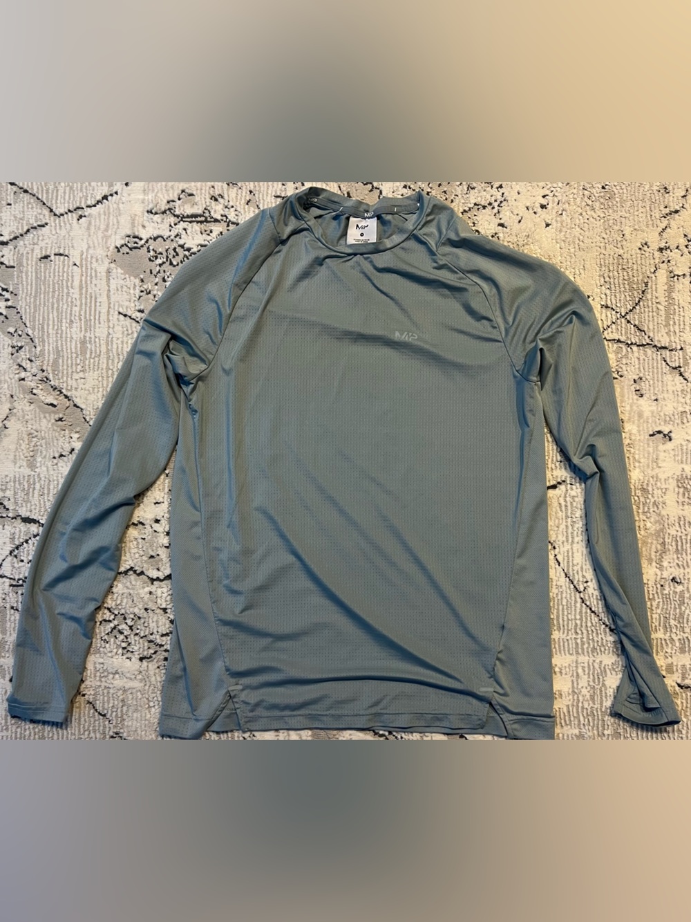 Myprotein Long-Sleeve Performance Tee in Dusty Blue by M2